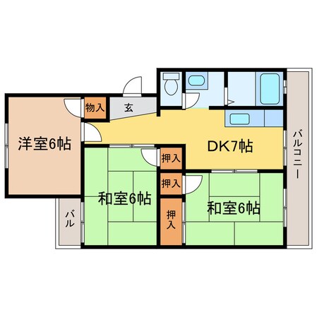 瀬田駅 徒歩3分 2階の物件間取画像